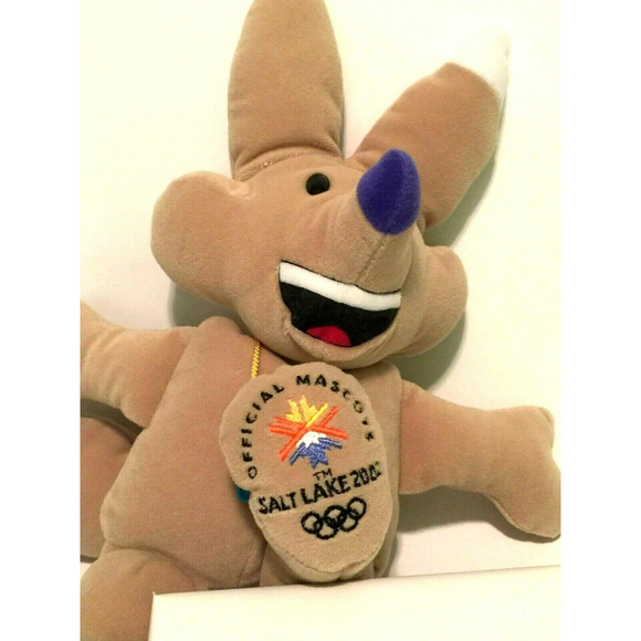 Salt Lake City 2002 Winter Olympics Mascot Copper Tyco Plush Official Mascots - Picture 5 of 6